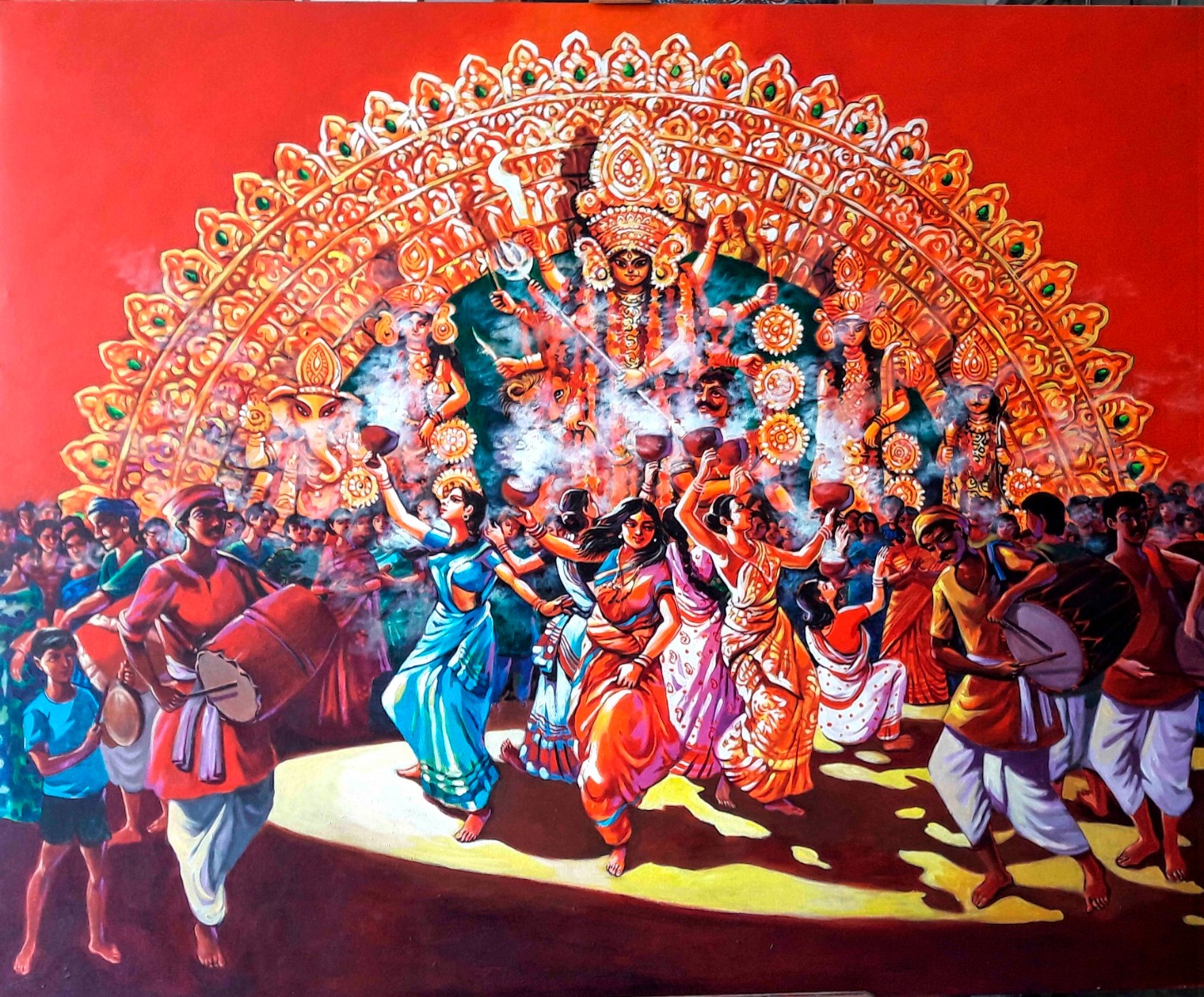 Dhunuchi Dance 