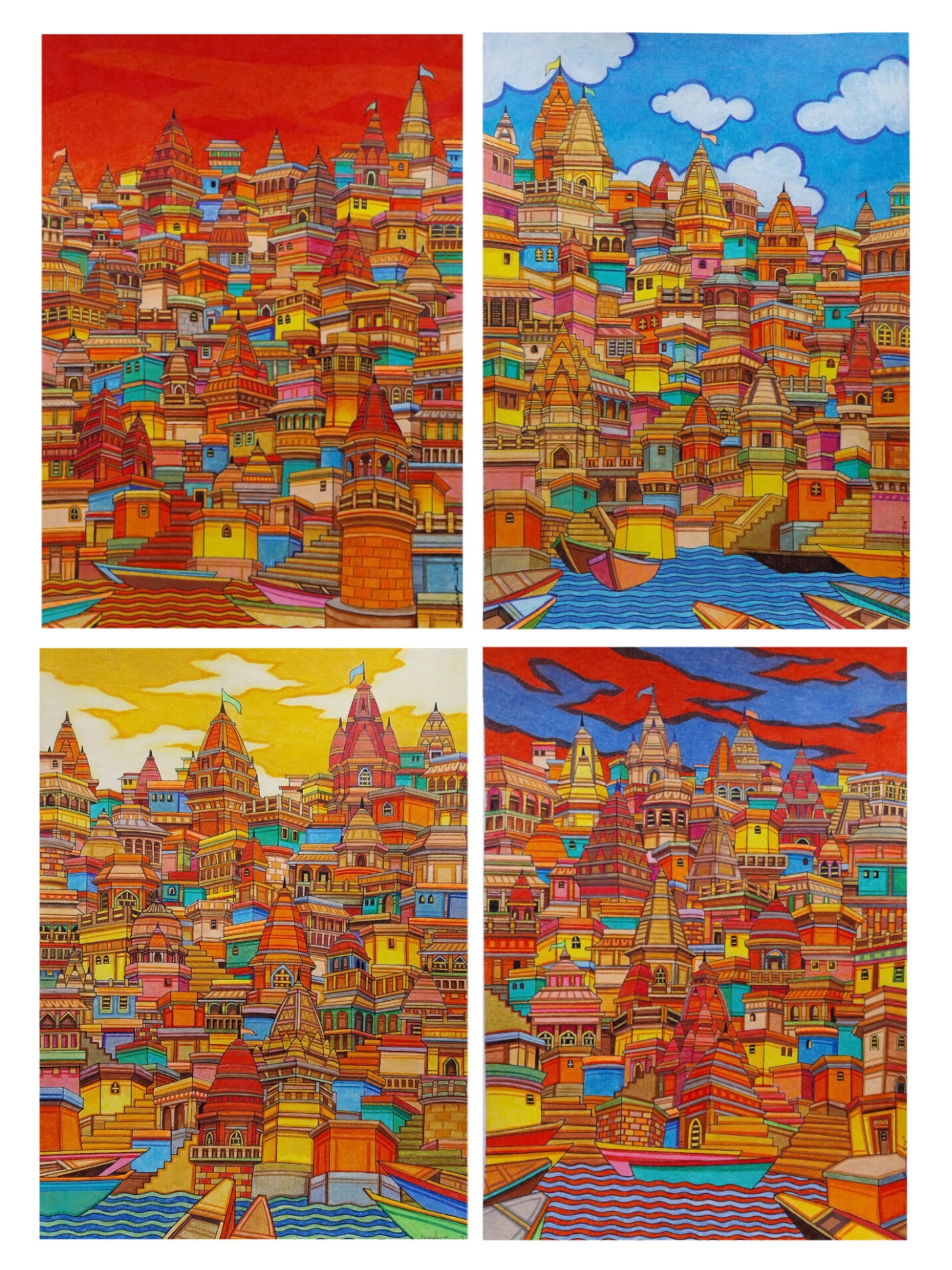 The Holy Banaras (Set of 4)