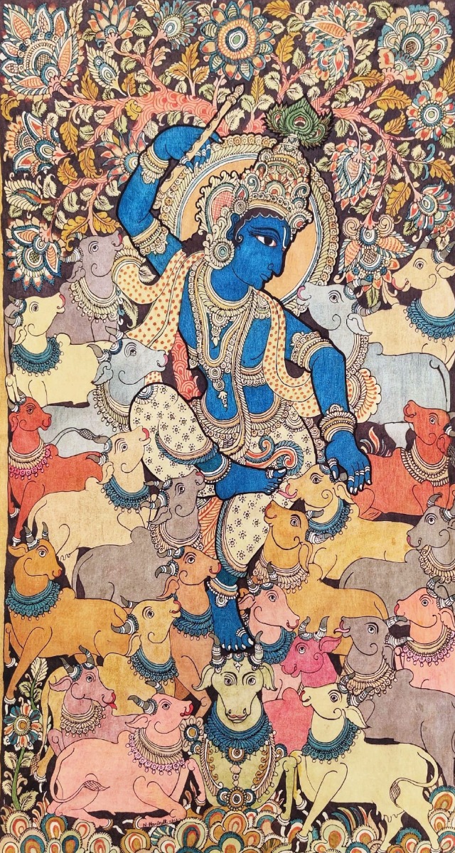 Krishna with Holy Cows