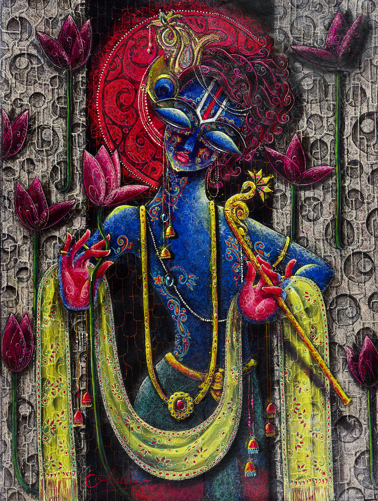 Krishna with Lotus I