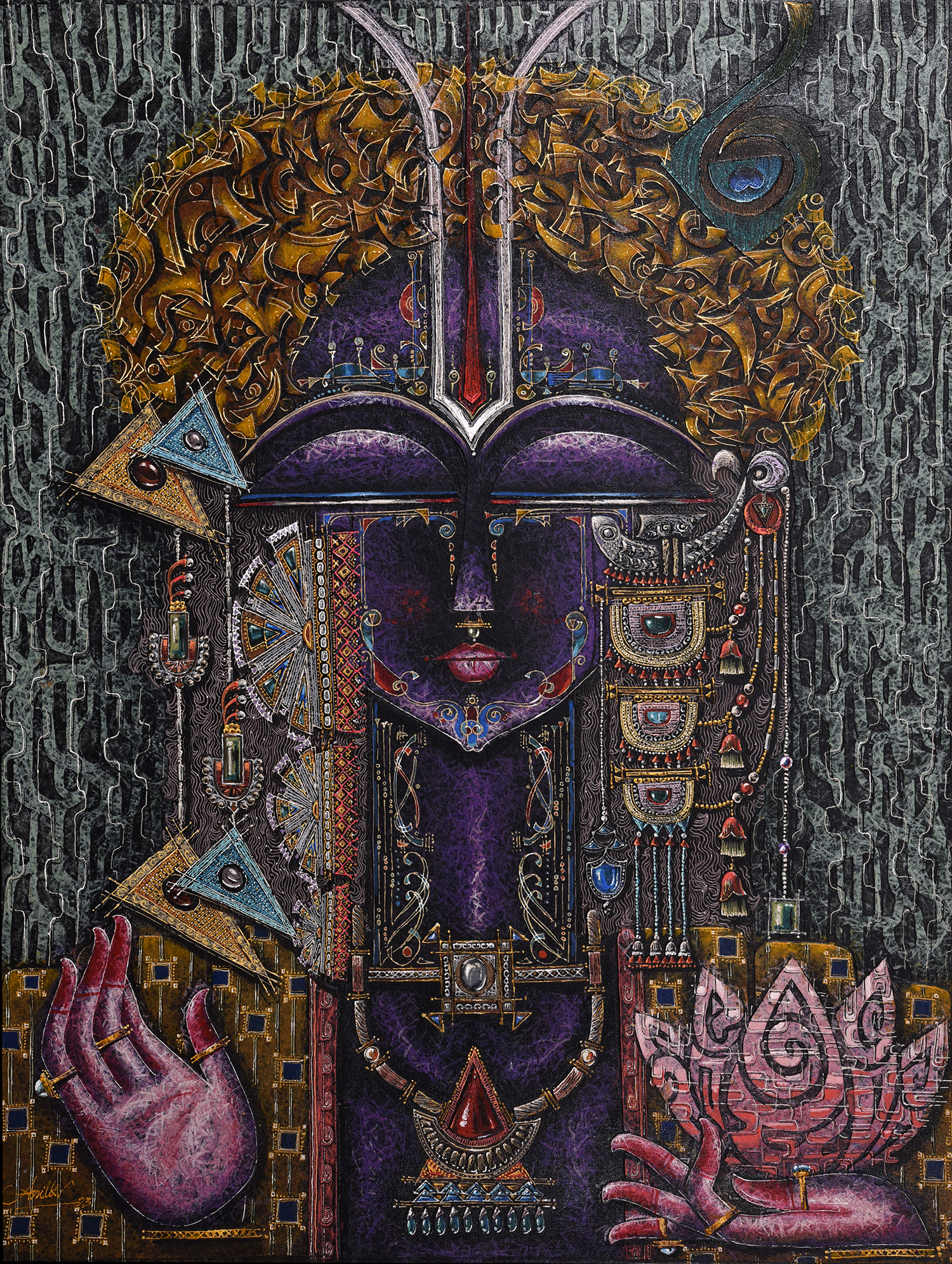 Krishna with Lotus III