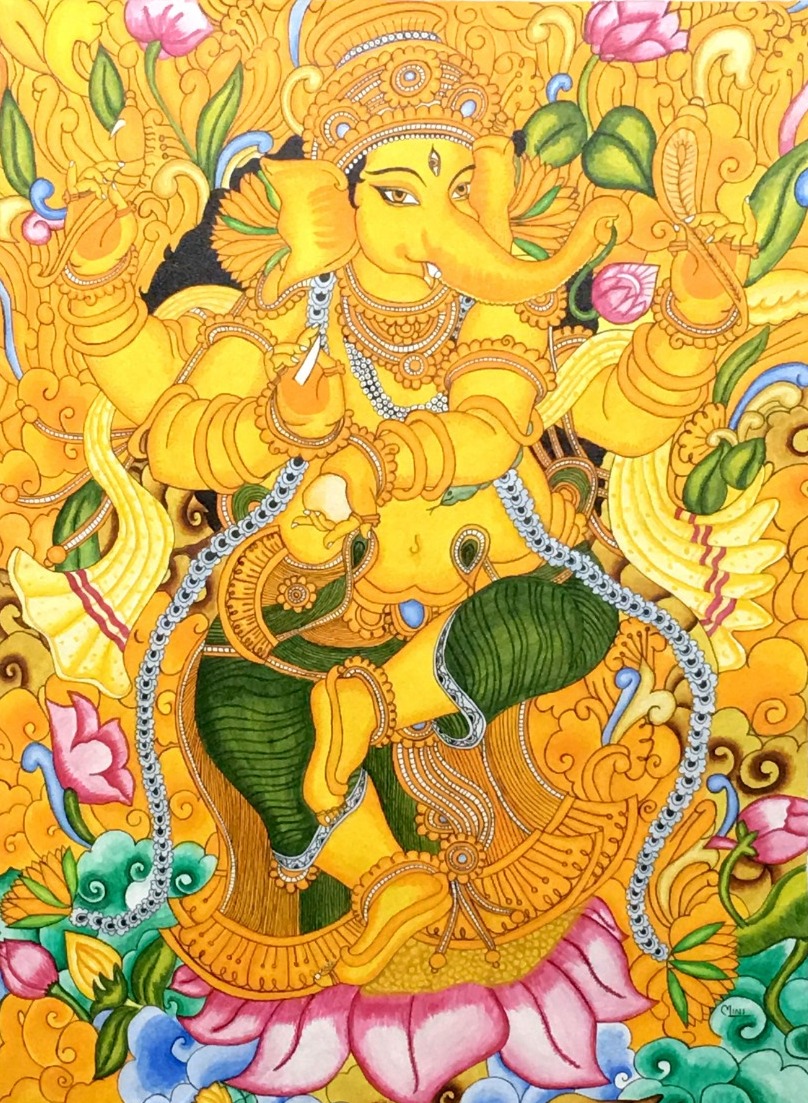 Lord Ganesha_Kerala Mural