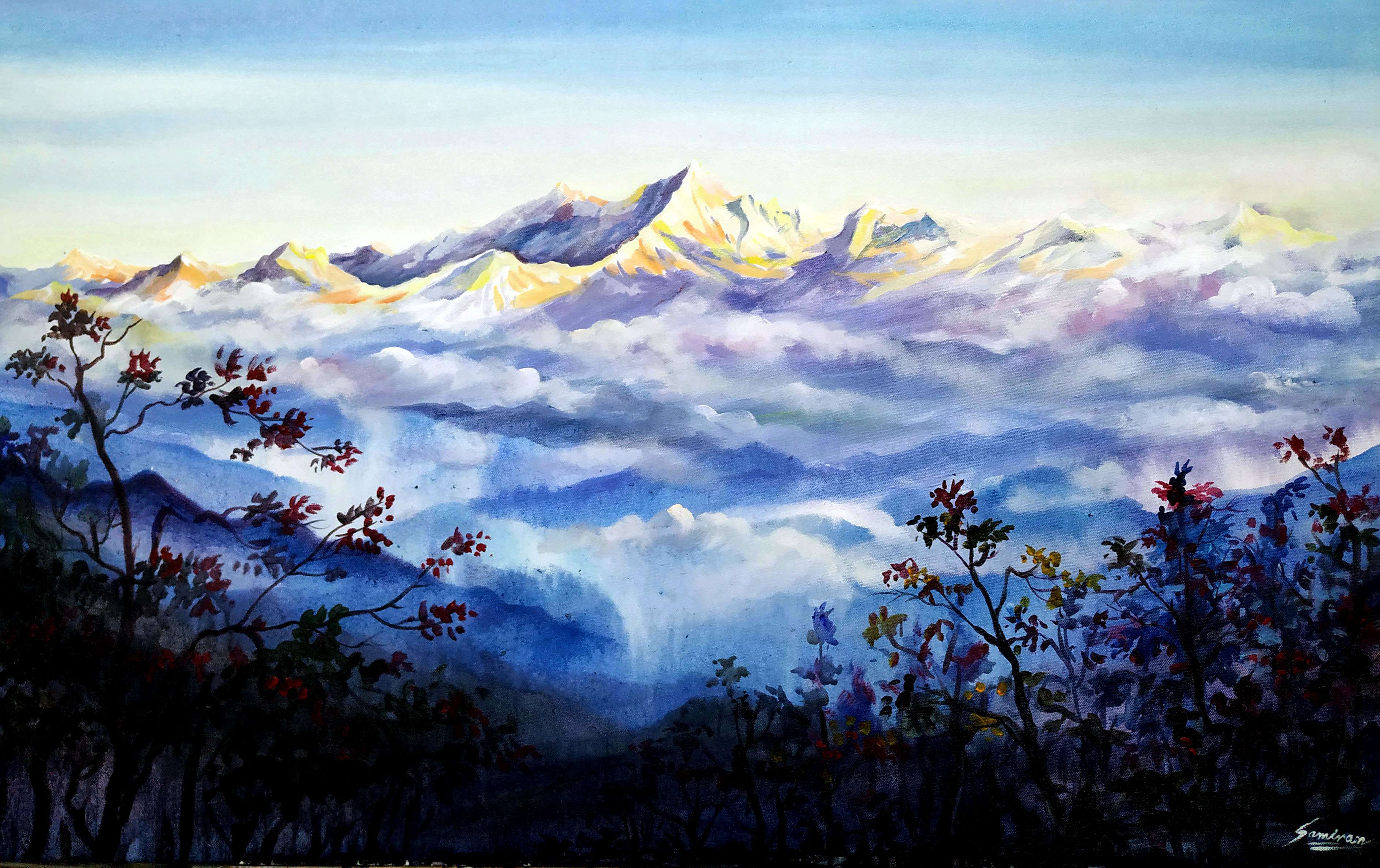Beauty of Morning Kanchenjunga 