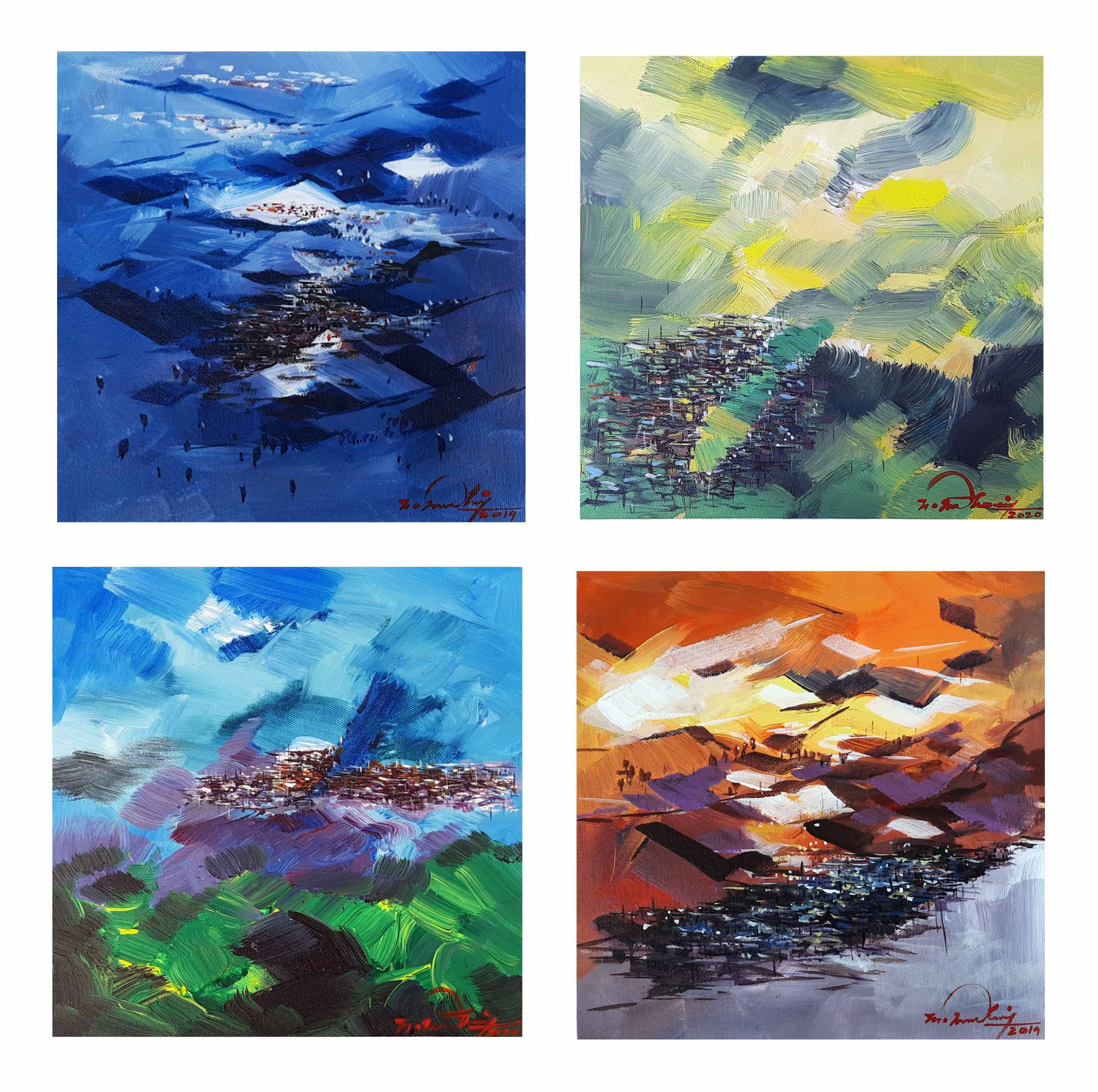 Present Landscape series 2021 (Set of 4)