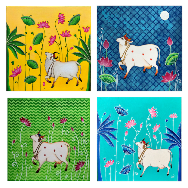 Pichwai Cow Painting